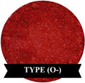 TYPE (O-)  Matte Red Eyeshadow with Glitter