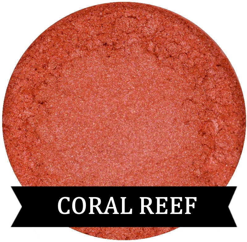 CORAL REEF Orange Eyeshadow with Pink Shimmer