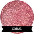 Coral Pink Eyeshadow with Golden Shimmer