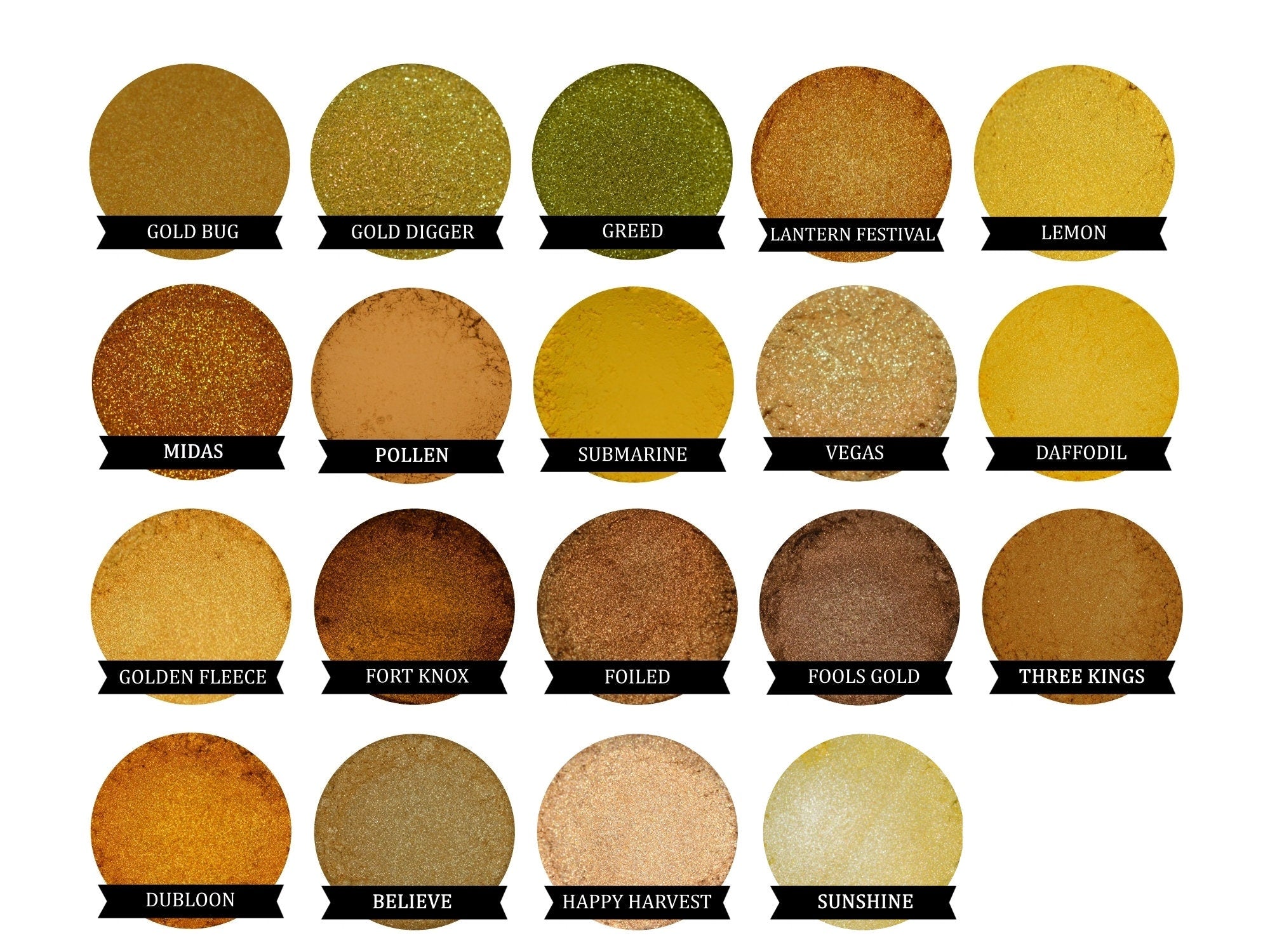 Daffodil Loose Eyeshadow – Bright Yellow Shimmer