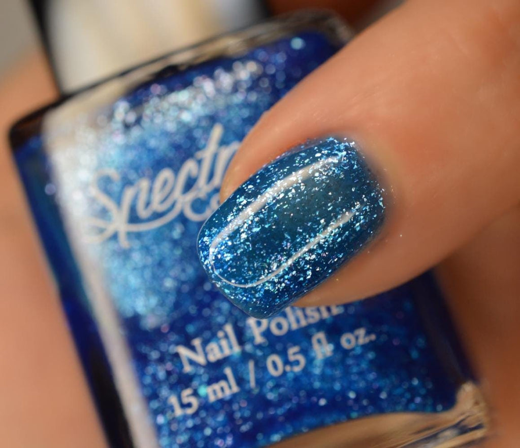GLACIER Cobalt Blue Shimmer Nail Polish Holiday Ice Collection