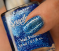 GLACIER Cobalt Blue Shimmer Nail Polish Holiday Ice Collection