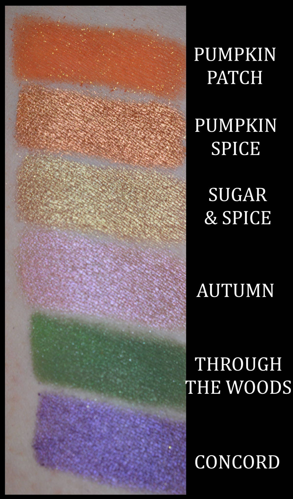 Pumpkin Patch Orange Eyeshadow with Gold Shimmer