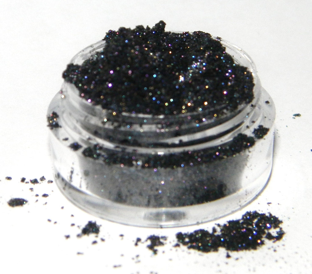 FIREWORKS Black Eyeshadow with Rainbow Sparkle