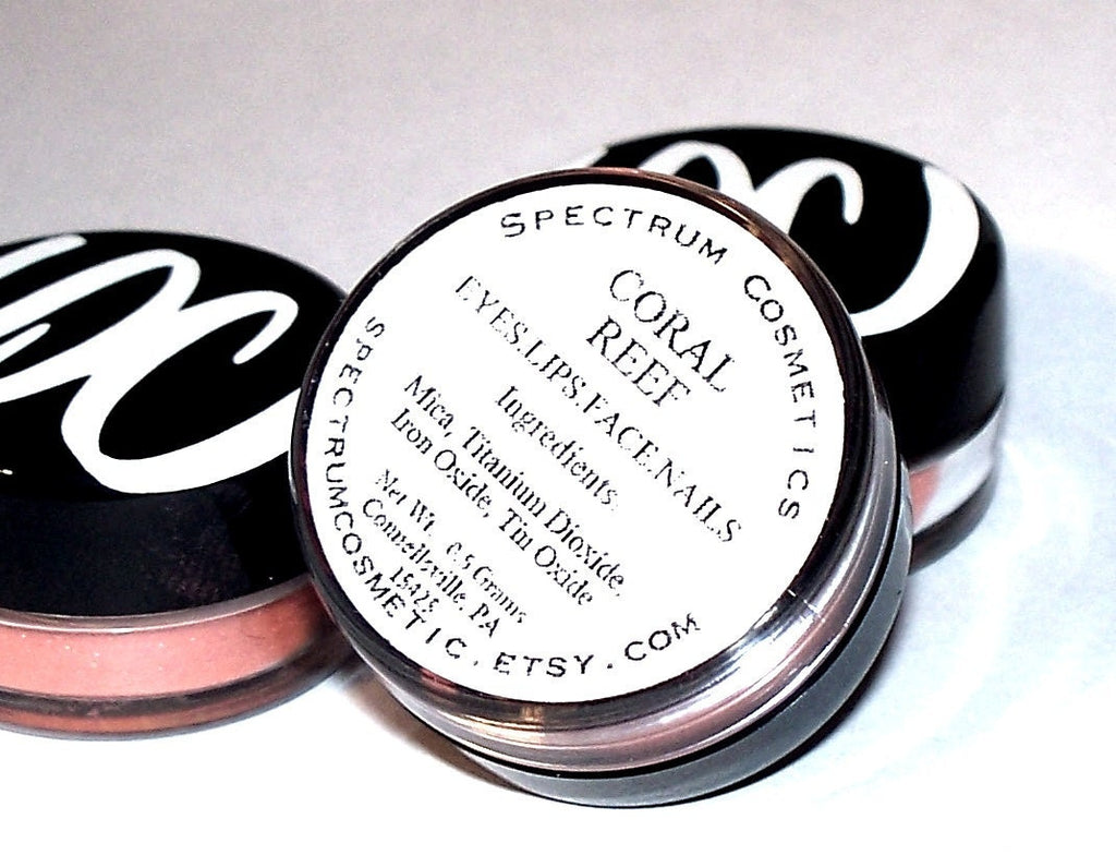CORAL REEF Orange Eyeshadow with Pink Shimmer