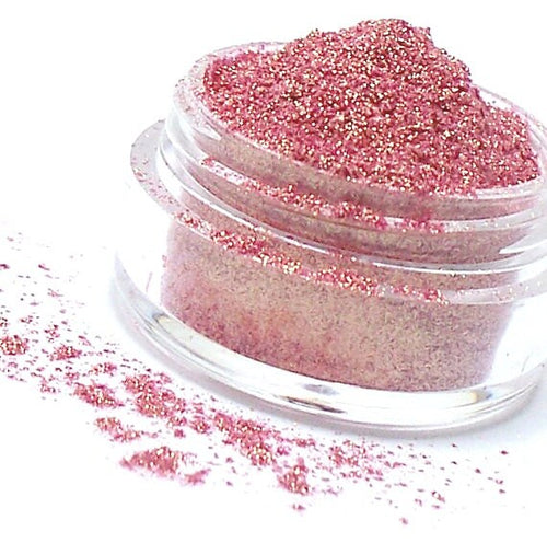 Coral Pink Eyeshadow with Golden Shimmer