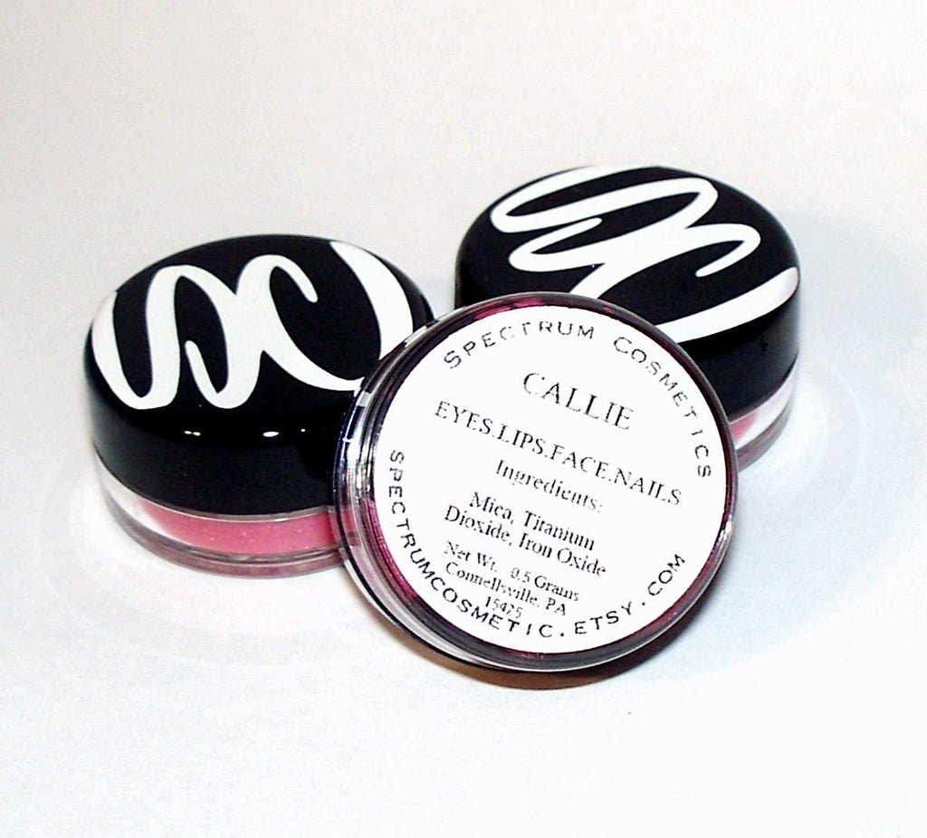 Callie Loose Eyeshadow – Bright Pink with Blue Violet Shimmer
