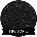 FIREWORKS Black Eyeshadow with Rainbow Sparkle