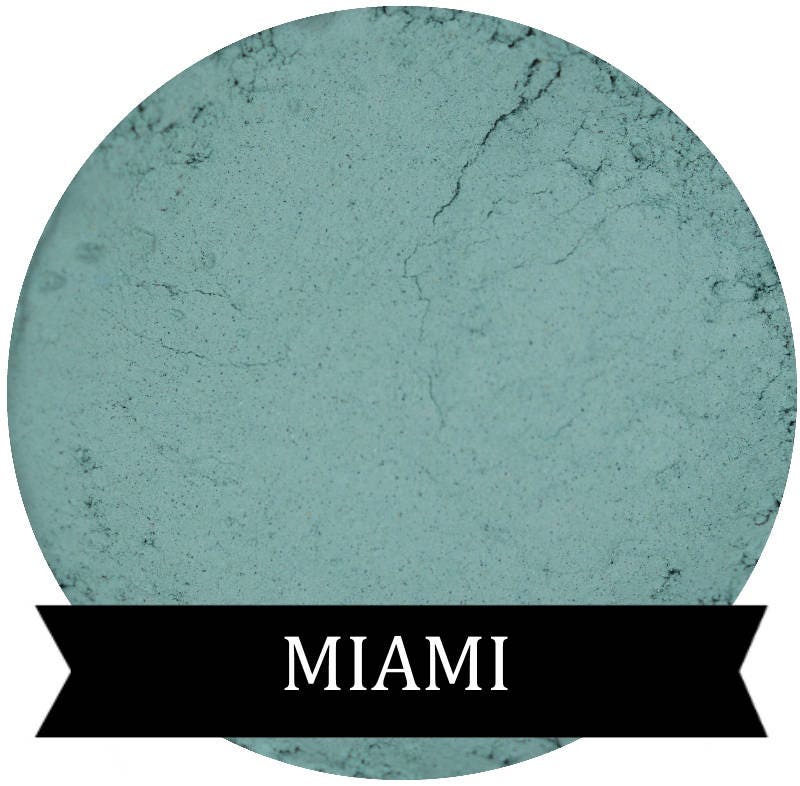 Matte Teal Eyeshadow MIAMI Mineral Makeup