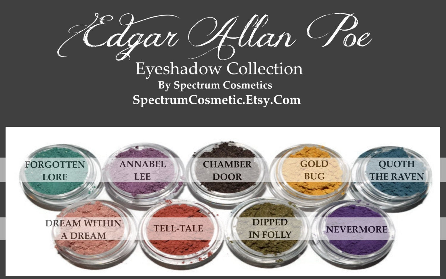 ANNABEL LEE Purple Edgar Allan Poe Fall Halloween Eyeshadow