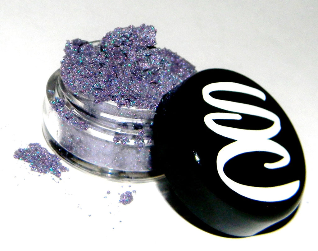 DRAGON DANCE Purple eyeshadow with Green Iridescent Shimmer