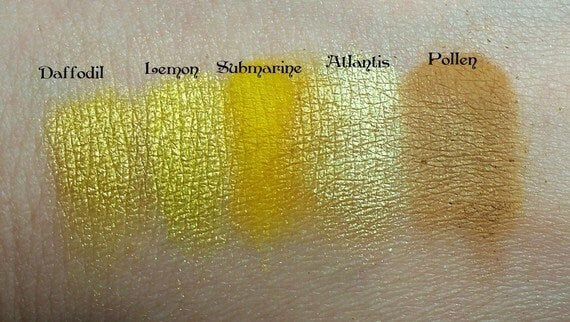 Atlantis Golden Yellow Duochrome Eyeshadow