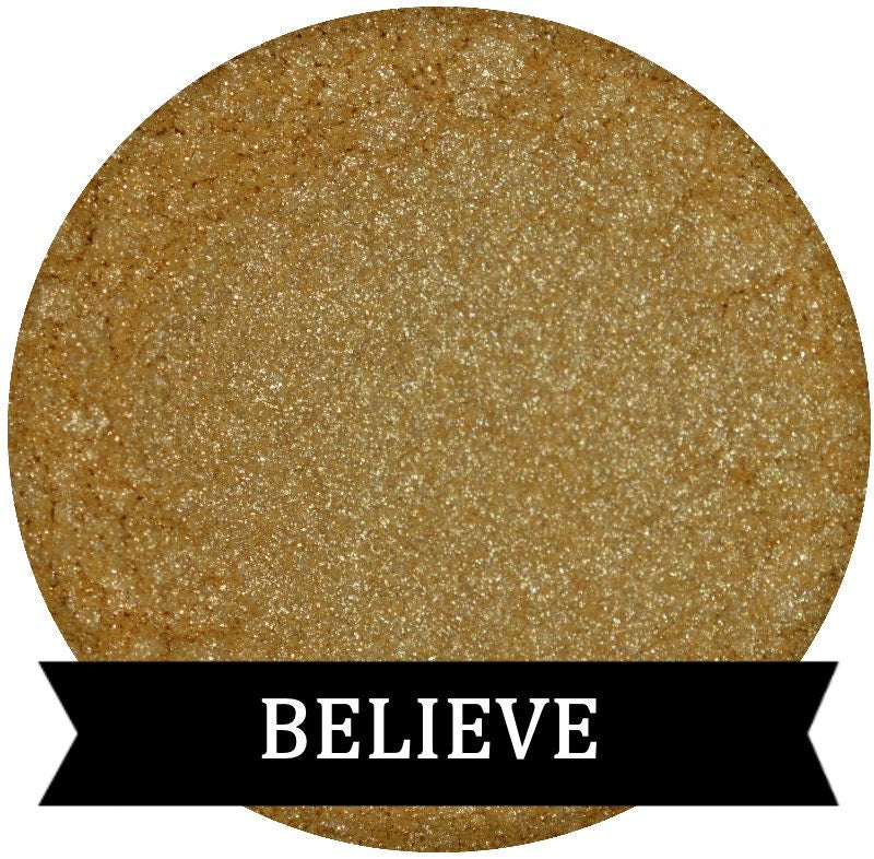 Shimmery Gold Eyeshadow Hilight BELIEVE