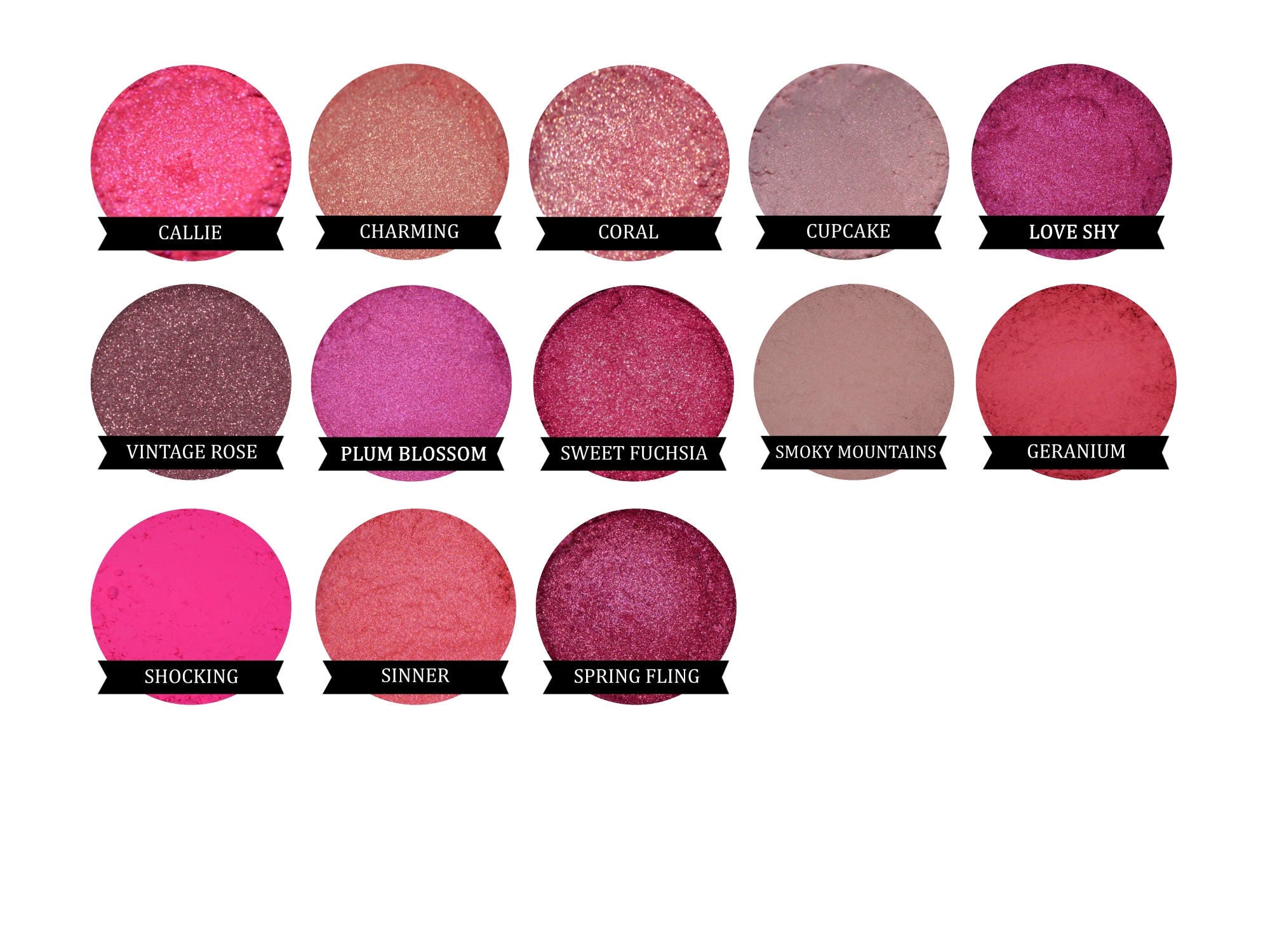 GERANIUM Matte Pink Red Eyeshadow