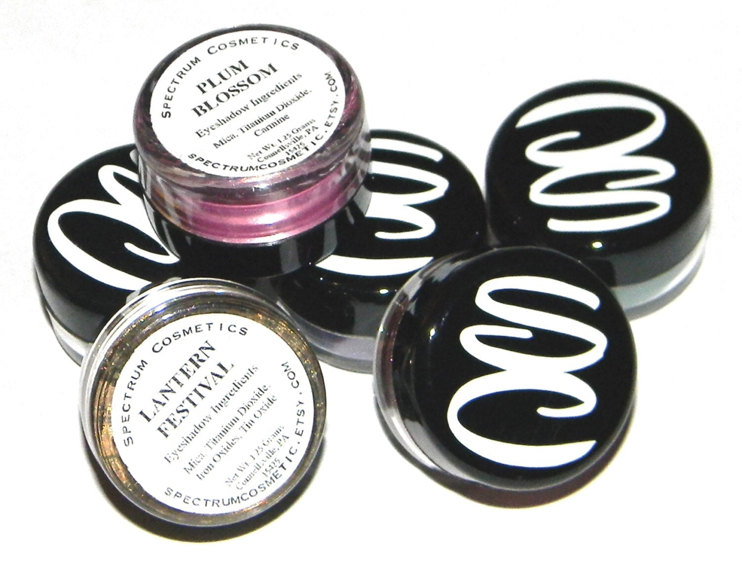 FIREWORKS Black Eyeshadow with Rainbow Sparkle