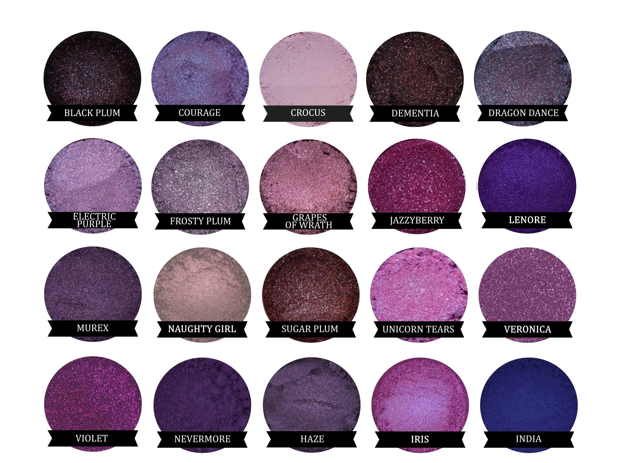 Purple Eyeshadow LENORE Mineral Makeup