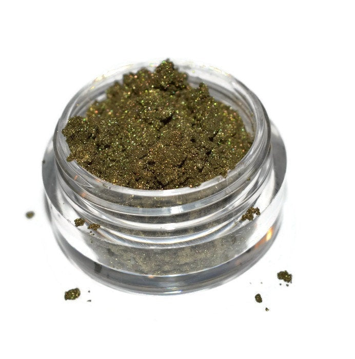 Dipped in Folly  – Shimmery Golden Olive Eyeshadow