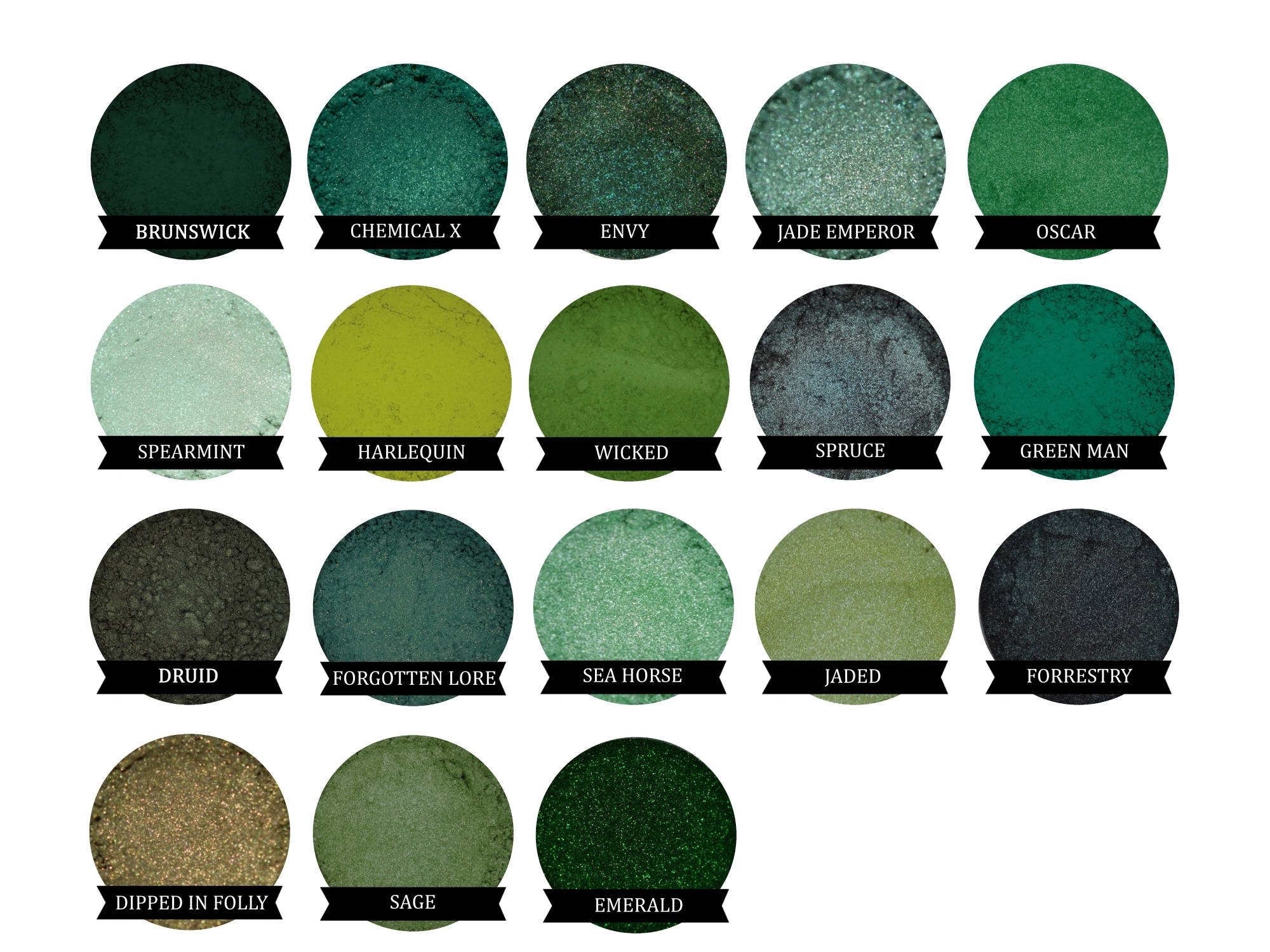 BRUNSWICK Matte Dark Green Eyeshadow