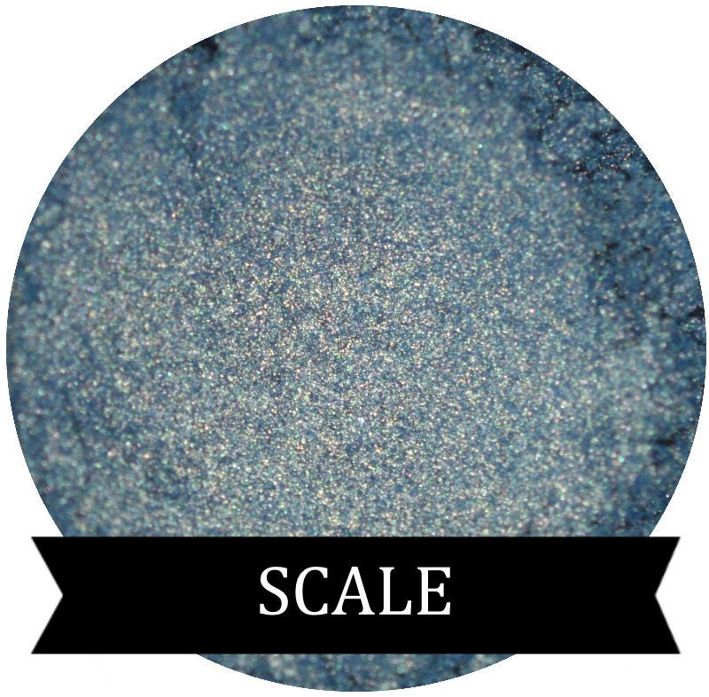 Blue Green Duochrome Eyeshadow  SCALE